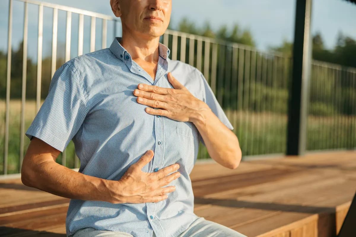 Shallow breathing — health symptom